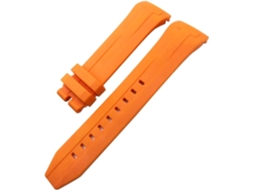 Pulseira de couro com 24mm Água Resistente Fivela Aço Inoxidável S/MARCA