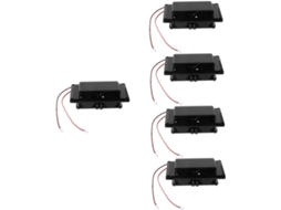 Conjunto De 5 Ventiladores De Exaustão Para Autocaravana/caravana, 12v, Saída Lateral, Abs Preto.