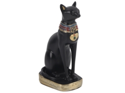 Estátua de Gato Egípcio Bastet em Resina | S/MARCA