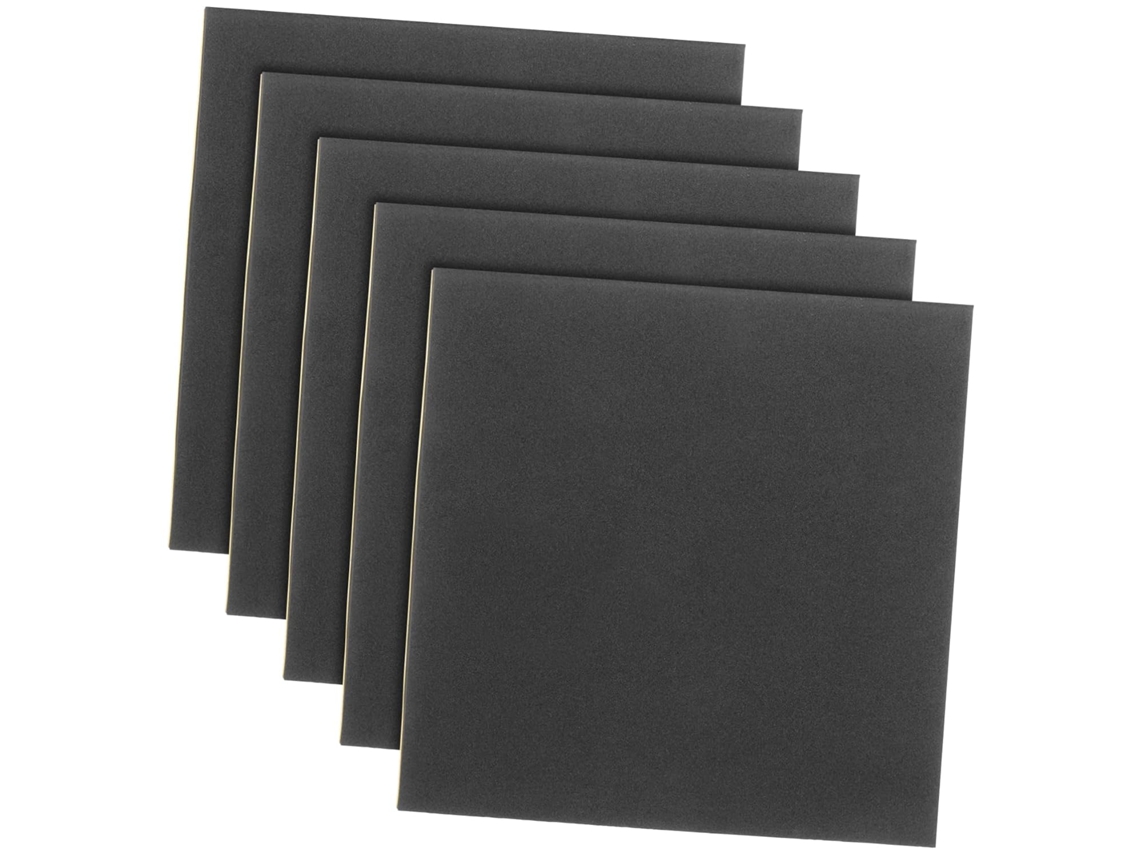 Almofadas Antivibração Eva, 5 Peças, Pretas, Antiderrapantes, Absorventes De Choque, Para Alto Falantes De Áudio