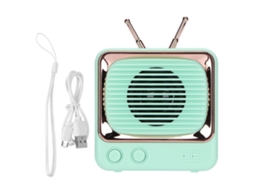 Caixa de Som Bluetooth LAXISCREED Mini Retro Tv