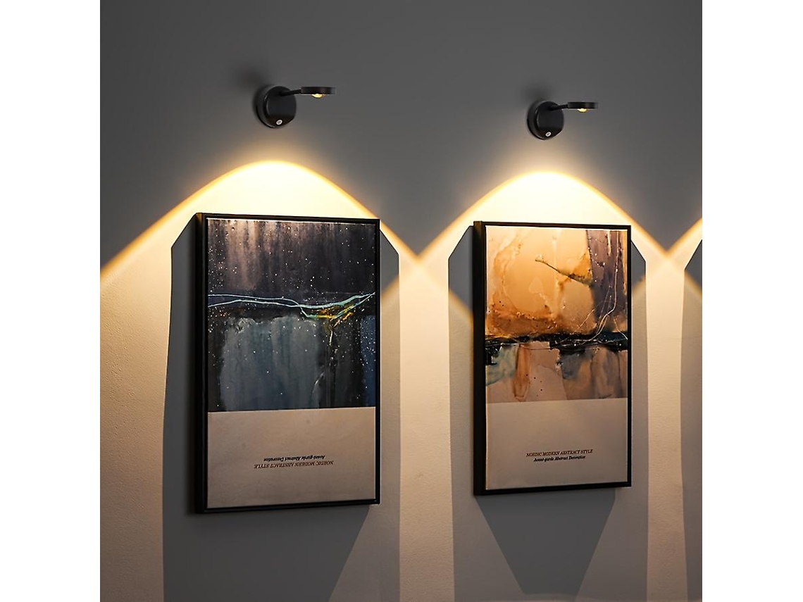 Luminária de parede LED recarregável com sensor de presença BRILVIBERA (ângulo e brilho ajustáveis)