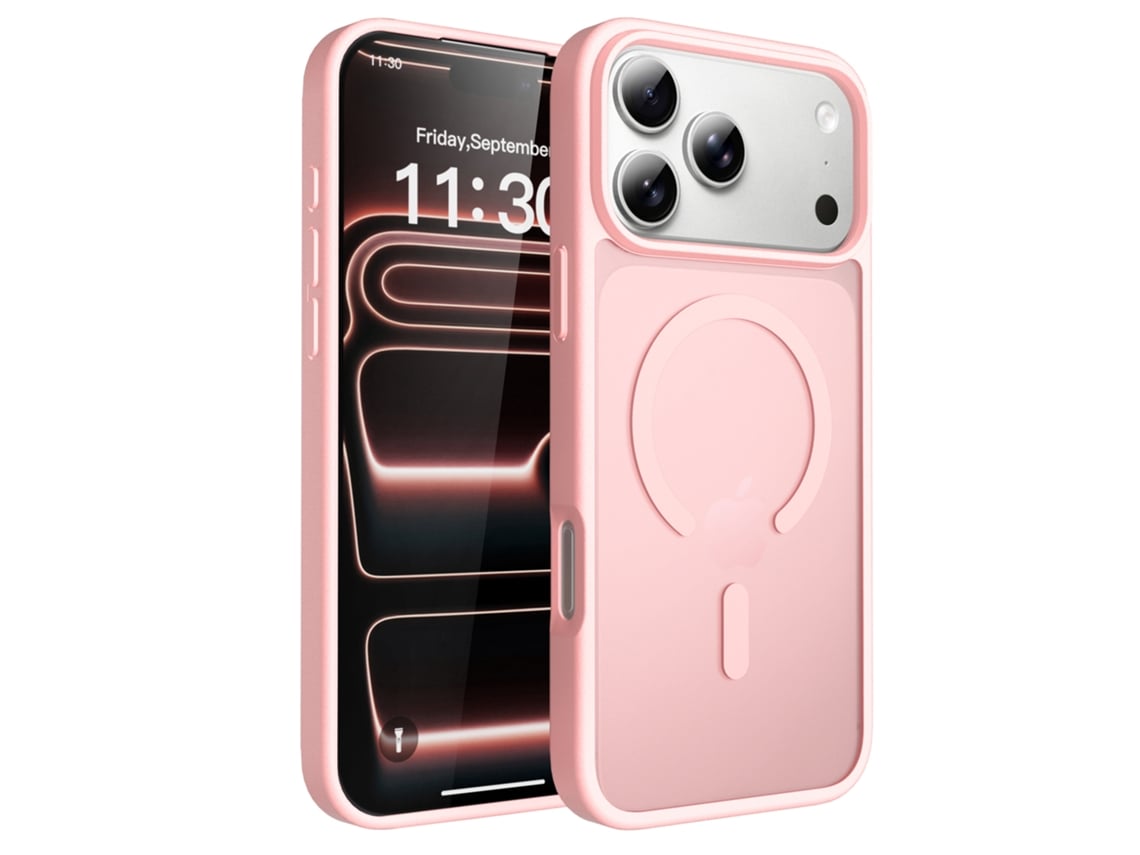 Capa De Celular Fosca, Magnética E Com Toque Aveludado, Resistente A Quedas.rosa - Iphone 16