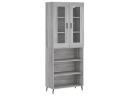 Aparadores 3pcs MAISON EXCLUSIVE em Madeira Cinzento Cimento
