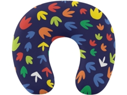 Almofada de Viag com Estampa Colorida Patinhos, Apoio para o Pescoço, Suporte Cervical em Espuma