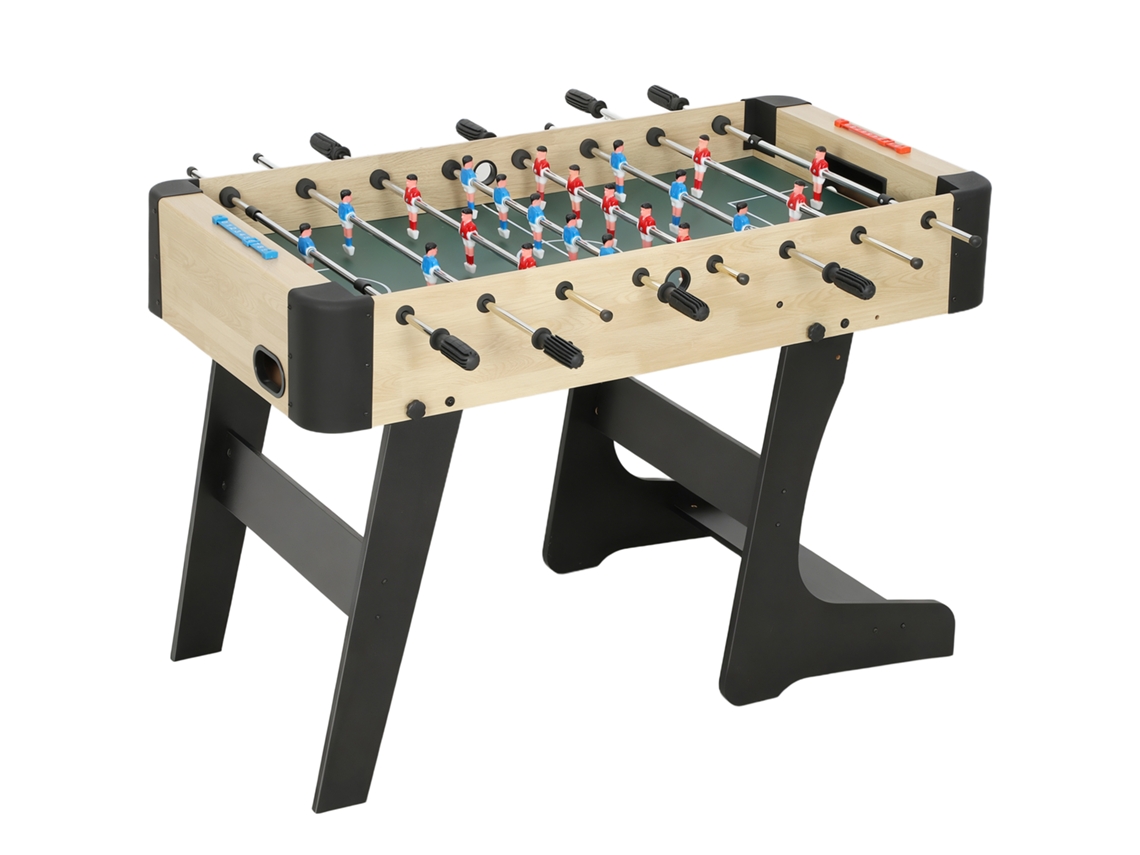 Matraquilho Dobrável Para Crianças Com 2 Marcadores 8 Pegas 22 Jogadores 8 Barras E 2 Bolas 118x107,5x78 Cm Maderia
