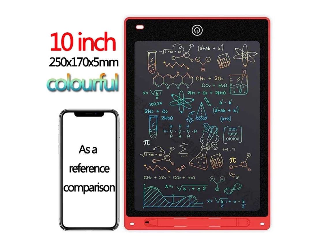 Tablet De Desenho Lcd 10/12 Polegadas, Quadro Para Crianças, Brinquedo Caligrafia, Negro Mágico, Presente Crianças Aquaforge