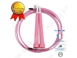 Corda De Pular Td® 3m Ajustável Rosa Fitness Treinamento De Força Aquaforge
