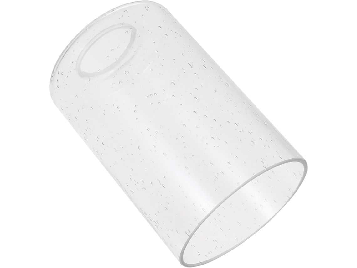 Abajur Cilíndrico de Vidro Transparente para Instalação Elegante e Fácil. SFUSHOS