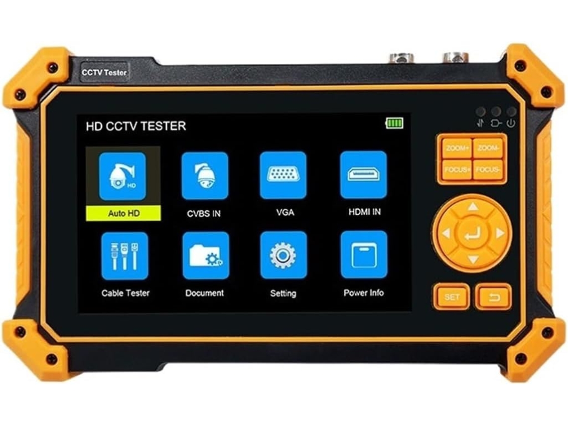 Testador Cctv de 5 Polegadas, Câmera Sdi Ahd Cvi Tvi de 8mp, Monitor Cftv 4k com SFUSHOS
