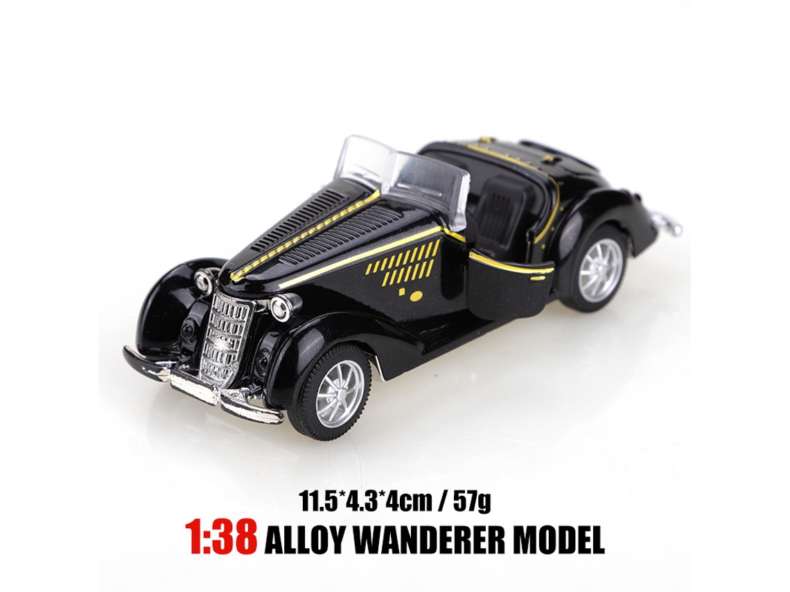Miniatura de Carro em Escala 1/38, Modelo de Carro Clássico, Brinquedo Infantil. MDUG
