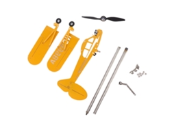 Decorativo Eólica Jardim Avião Piper J3 Cub Metal 3d