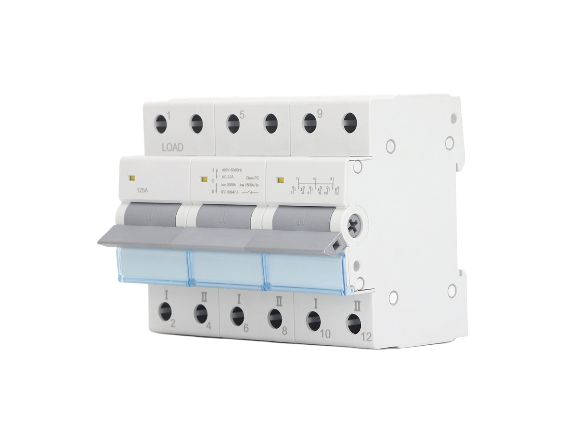 Interruptor Isolador Veloriskku Dc para painéis solares 3P 125A 400V