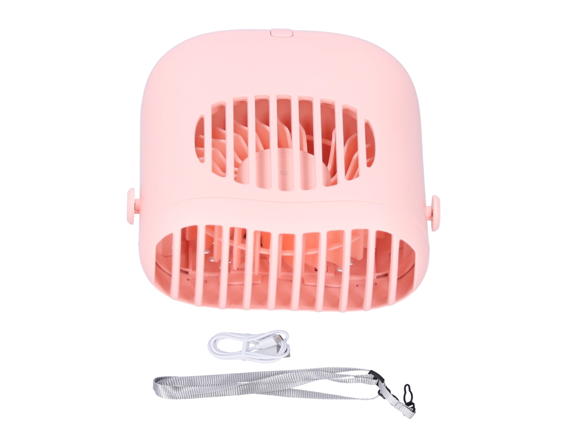 Mini Ventilador Usb Portátil, de Mão e de Mão para Casa, Escritório, Viagem Ou Exterior Rosa LAXISCREED