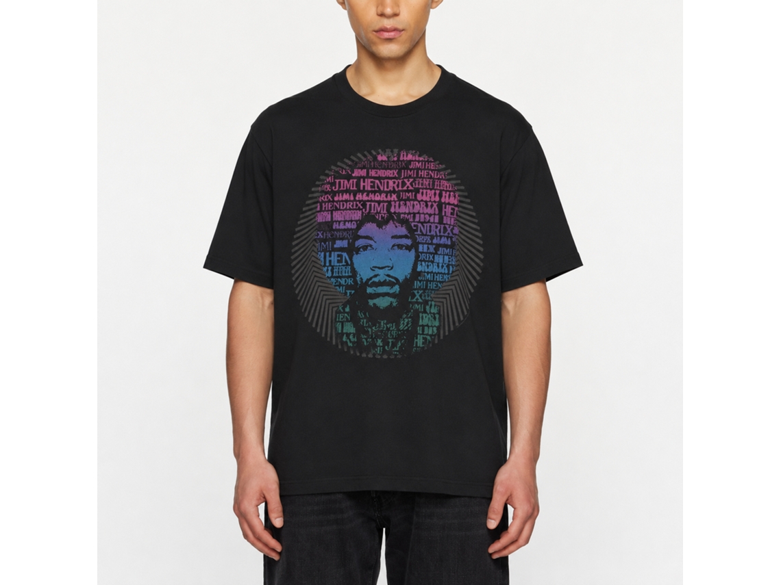 Jimi Hendrix Afro Speech T-shirt Classic Unisex Adults Size:l