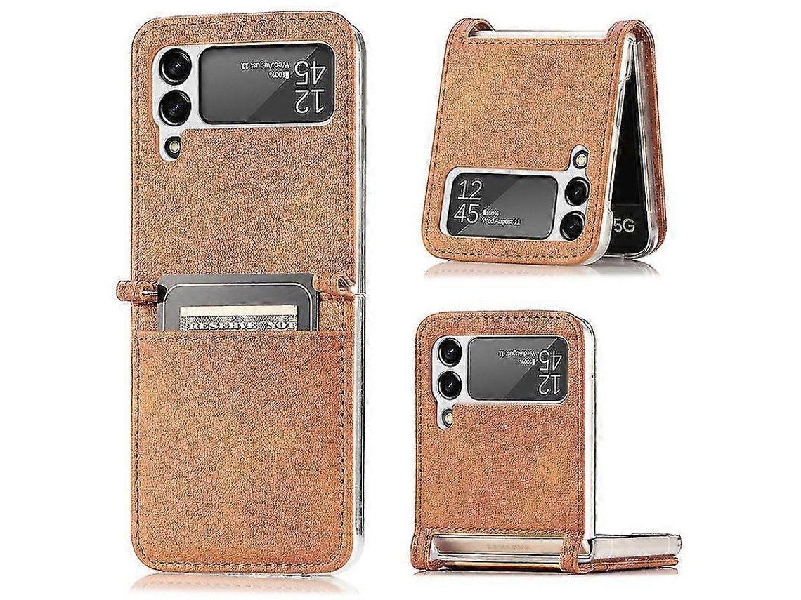 Capa De Telefone Para Samsung Galaxy Z Flip 3 5g Pc Phone Case/multicolor Matte Phone Case (cartão Plugável)
