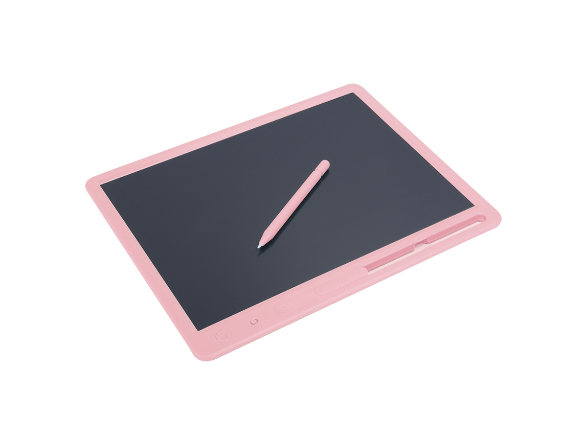 Quadro De Escrita Lcd 15 Polegadas Com Escrita Colorida E Grossa Quadro Inteligente Para Crianças Rosa