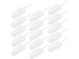 Conjunto De 15 Colheres Medidoras Plástico Gelo E Alimentos, Mini Conchas Multiuso Cozinha E Buffet, Design