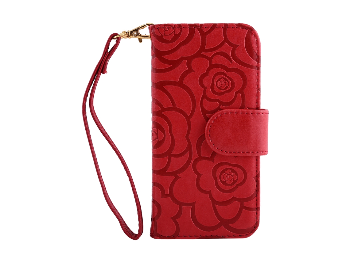 Capa carteira para iPhone 6 Plus/6S Plus, com suporte e slot para cartão EOOCOO