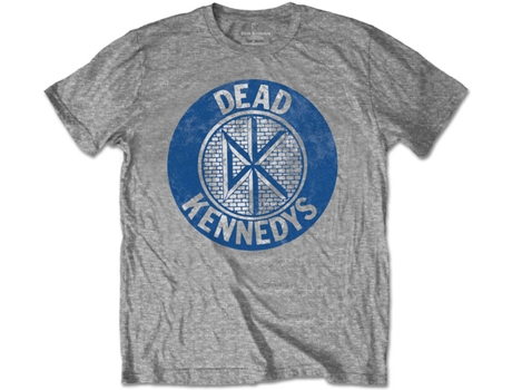 T-Shirt DEAD KENNEDYS Vintage Circle M Cinzenta
