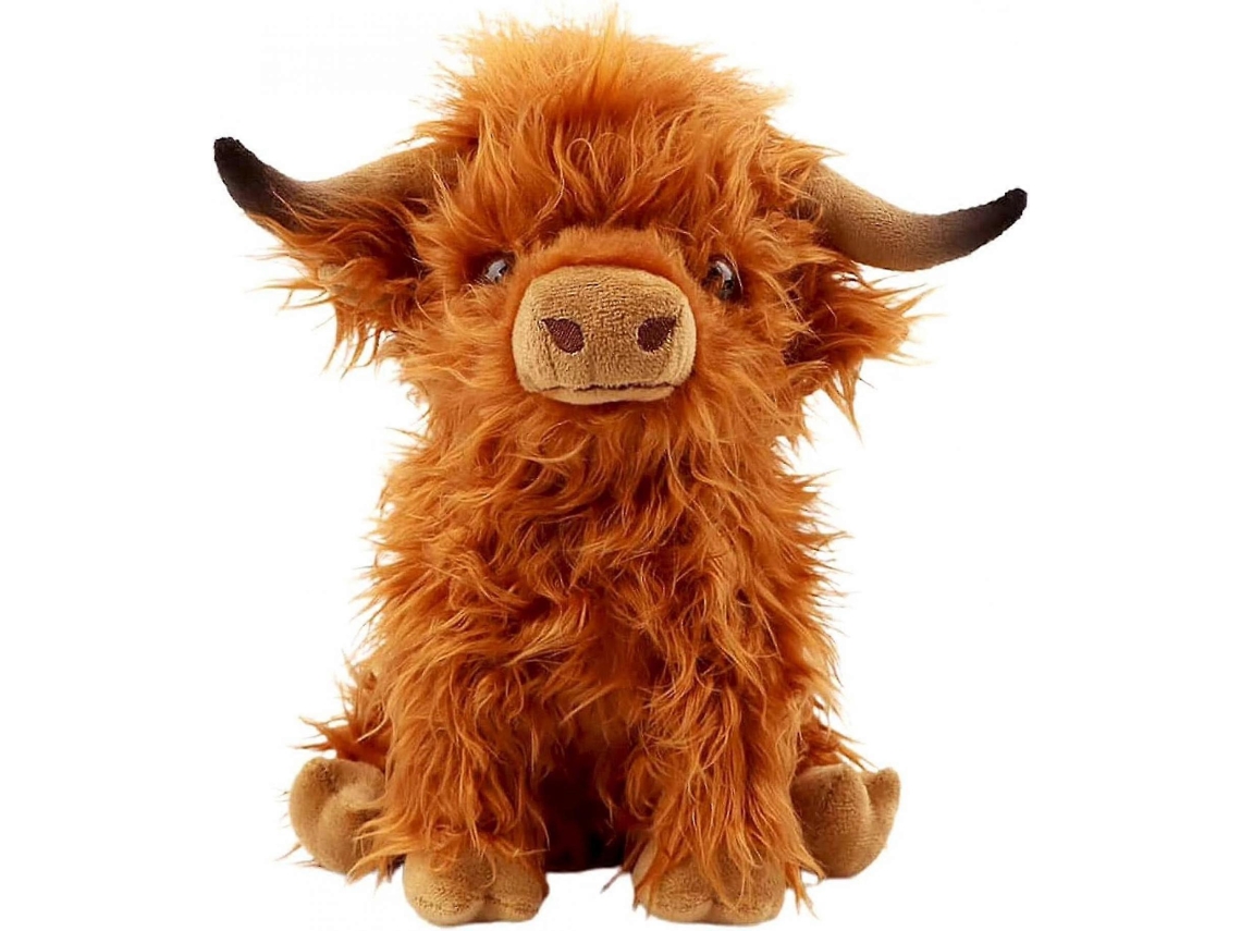 Pelúcia De Vaca Highland De 10,5 Polegadas, Decoração Para Crianças, Presente De Aniversário, Halloween, Ação De Graças E Natal