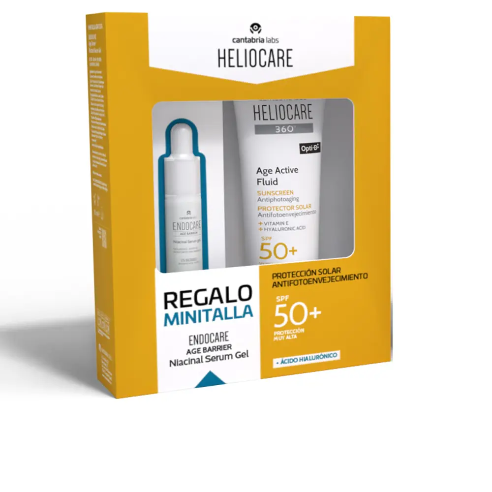 Pack 360 Age Active Fluid 50ml+ Mt Endocare Hyalu Age Barrier HELIOCARE