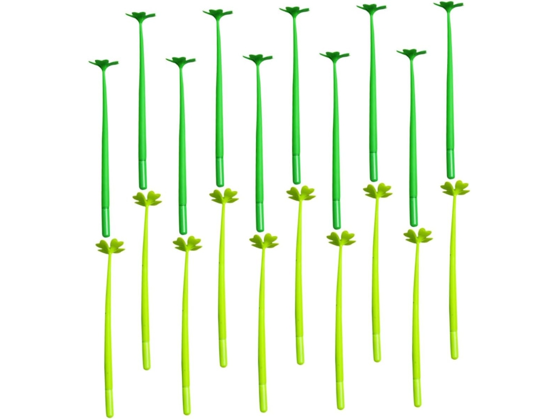 Caneta Em Gel Fofa Com Design De Trevo Quatro Folhas, Pacote 20