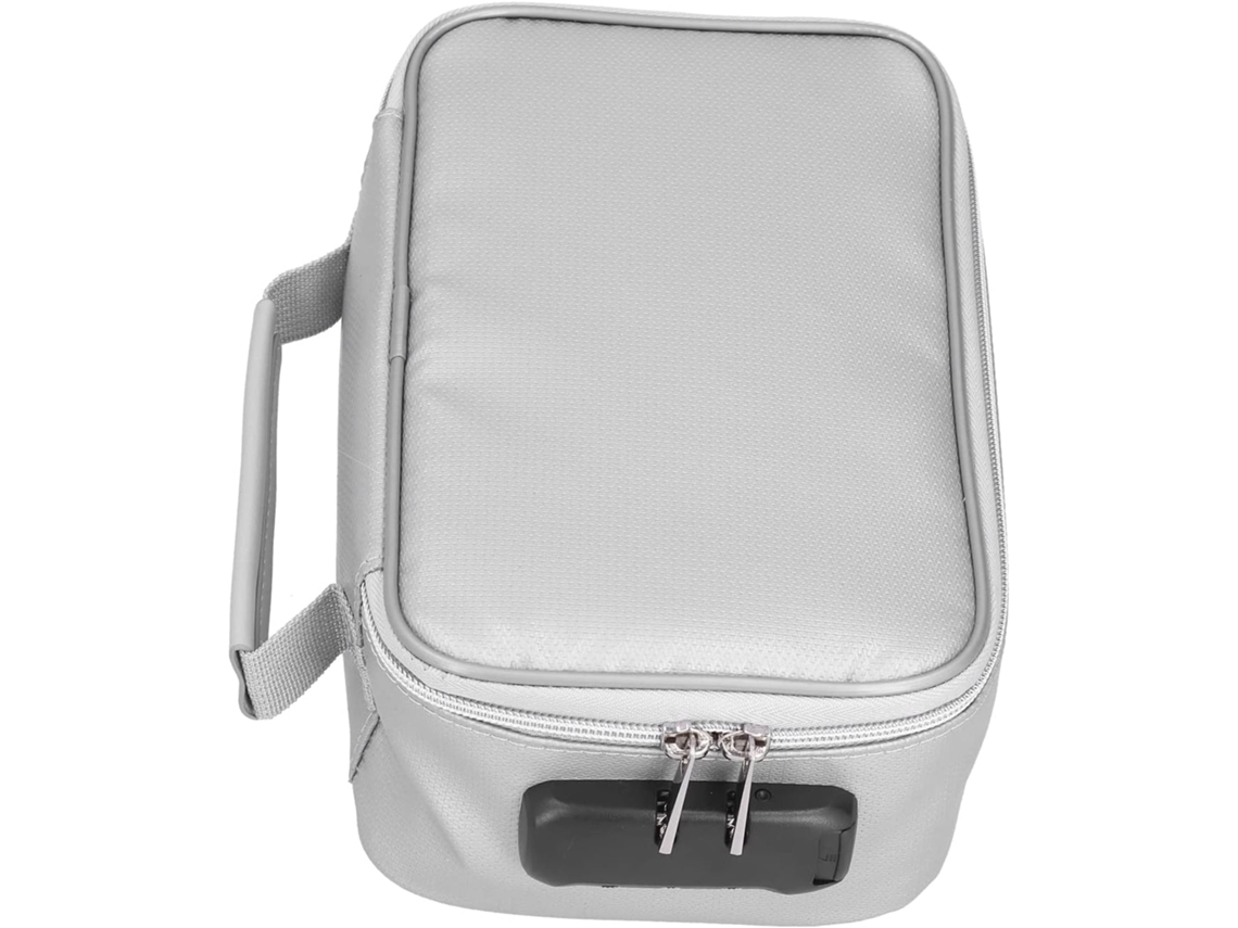 Bolsa De Armazenamento E Documentos À Prova De Fogo Com Trava Para Passaporte E