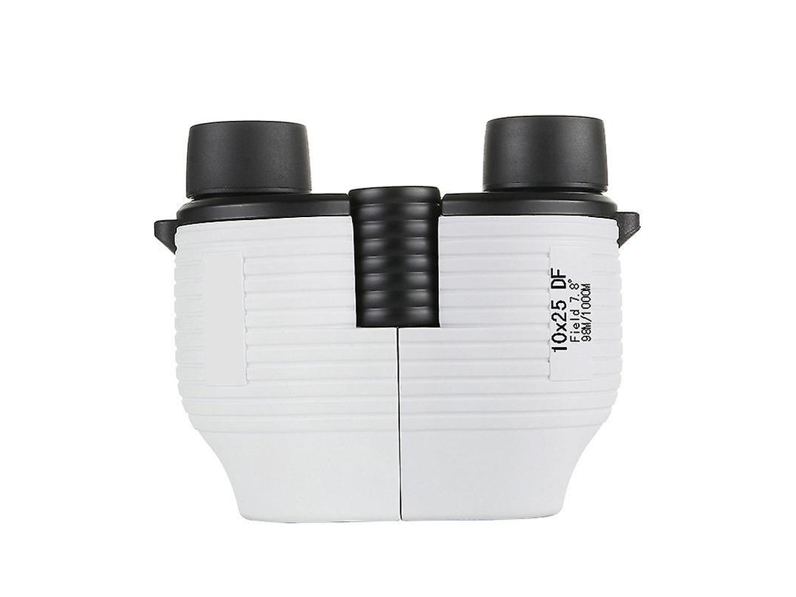 Binóculos 10x25 Fully Focus Free Mini Telescópio Portátil Hd De Alta Potência, Presentes Para Crianças, Yizhood (branco)