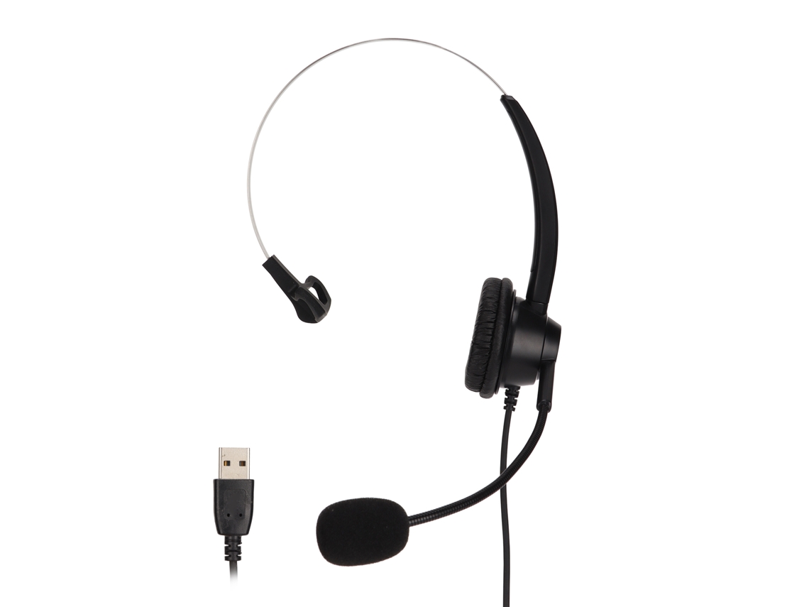 Aetheria fone de Ouvido Usb Mono para Negócios H360d usb com Redução de Ruído Preto
