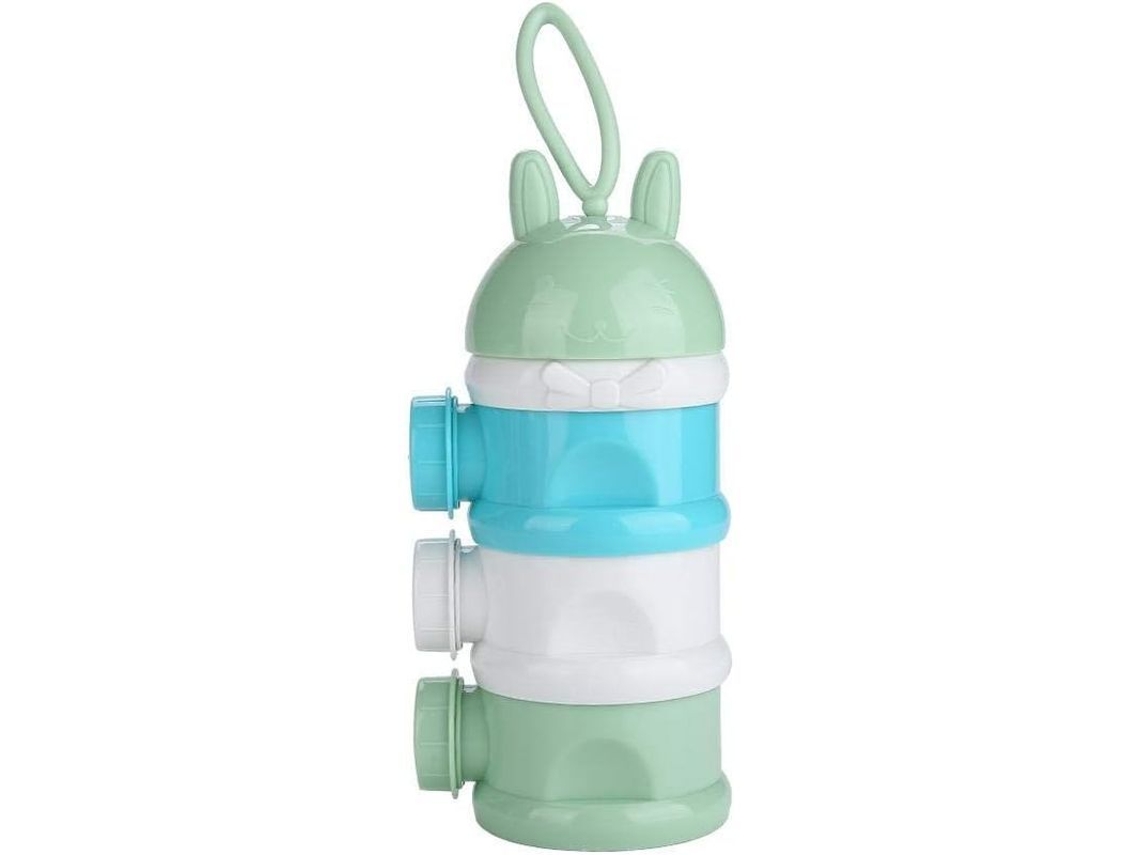 Dispensador De Leite Em Pó Para Bebê Portátil De 3 Camadas Com Design De Personagens Animados, Caixa Para Petiscos E Alimentos
