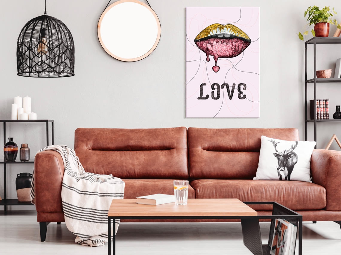 Quadro ARTGEIST Liquid Lips (1 Part) Vertical (80x120)