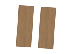 Conjunto De 2 Adesivos De Pvc Para Piso Com Efeito Madeira.