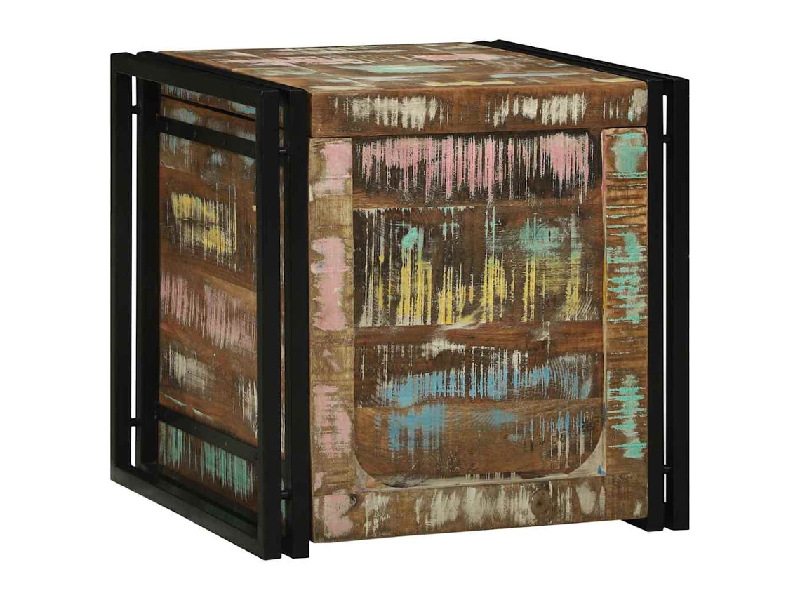 Vidaxl Caixa De Armazenamento 50 X 50 X 50 Cm Madeira Reforçada Sólida