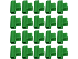 20 Abrazaderas De Plástico Para Invernadero Clips Para Cubiertas De Malla Y Film Fijación A Tubos De 11mm