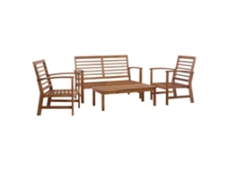 Garden Sofa Set, Garden Sofa Sets Vidaxl Marrom Madeira (n/a)