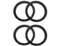 Espaçadores Para Alto-falantes De Carro, Montagem Sólida, Abs Preto, 2 Pares