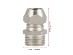 Laxiscreed Conector De Compressão Em Latão Compatível Com Bsp De 10mm E Rosca Externa De 3/8"