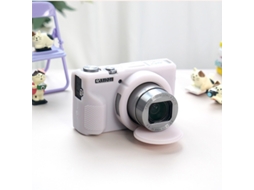 Capa Silicone HEXINYIGJLY para Canon G7x Mark Iiitampa Removível, Anti Risco Rosa Gelatinoso