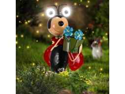 Luz Solar Ladybug À Prova Dágua Led Para Gramado, Varanda, Luz Noturna Zeuxo