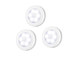 Luz noturna com sensor de movimento Slowmoose (pacote com 3, luz branca positiva)