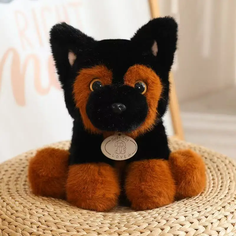 Lindo Cão de Pelúcia da Raça Wolfhound Sentado, um Presente de Aniversário Ideal para Crianças. MDUG (carvalho negro, 22 Cm)