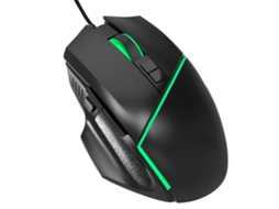 Mouse Gamer com Fio 6400dpi Ajustável Luz Colorida 8 Botões Design Ergonômico A876