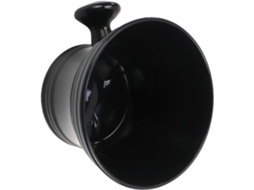 Barbear Tigela Em Abs Preto Com Base Estavel E Design Simples, Elegante E Natural.