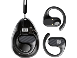 Fones de Ouvido Bluetooth 5.3 com Cancelamento de Ruído Microfone e Gancho para Android e iOS JIAPEI (preto)