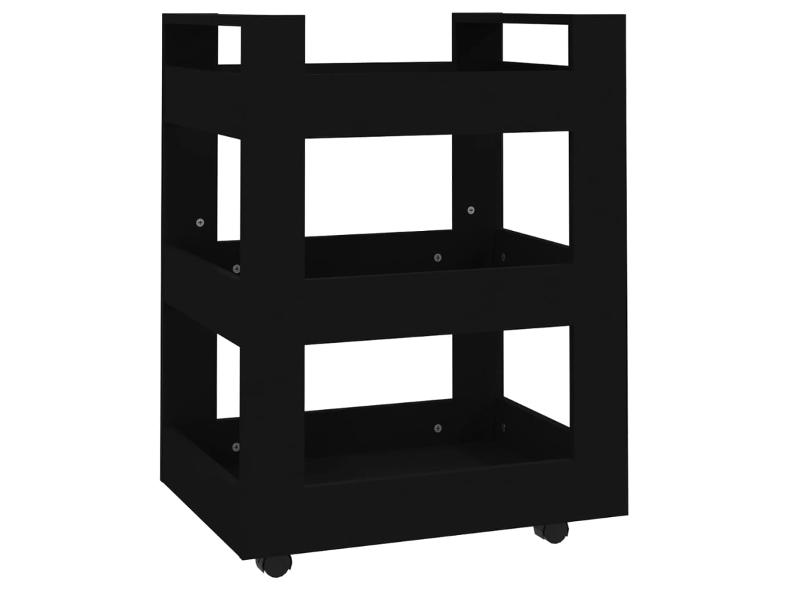 Kitchen Trolley, Kitchen Trolleys Vidaxl Preto Madeira Processada (n/a)