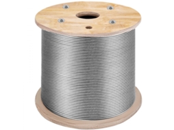 Cabo De Aço Inox 316 150m X 3,2mm 1x19 Resistente À Corrosão Tekmaquinas
