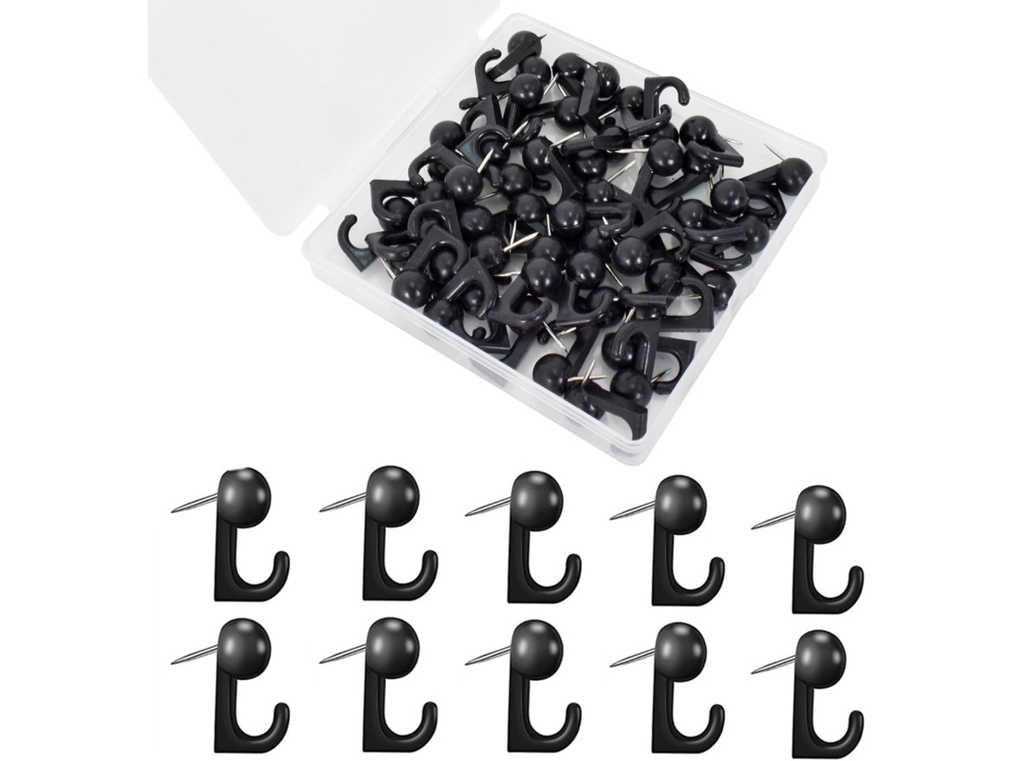 Fechos de Pressão 50 Peças Plástico BRILVIBERA (preto)