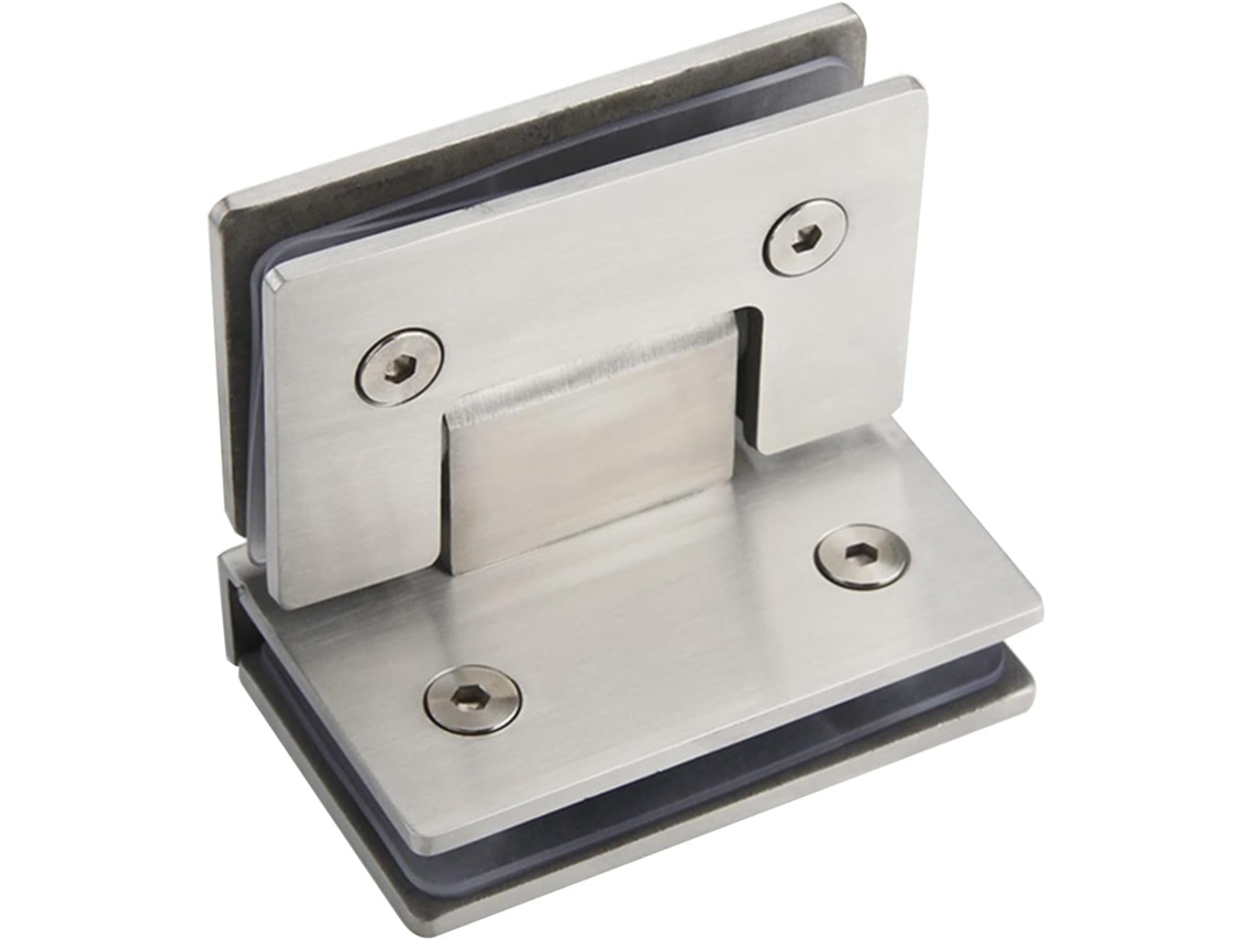 Dobradiça para Porta de Vidro 90, resistente, Aço Inoxidável | S/MARCA
