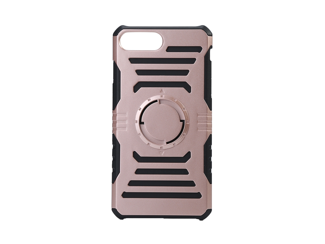Capa Protetora Iphone7 Plus EOOCOO (dourado rosa, chapa de ferro para suporte de carro, proteção antiqueda)